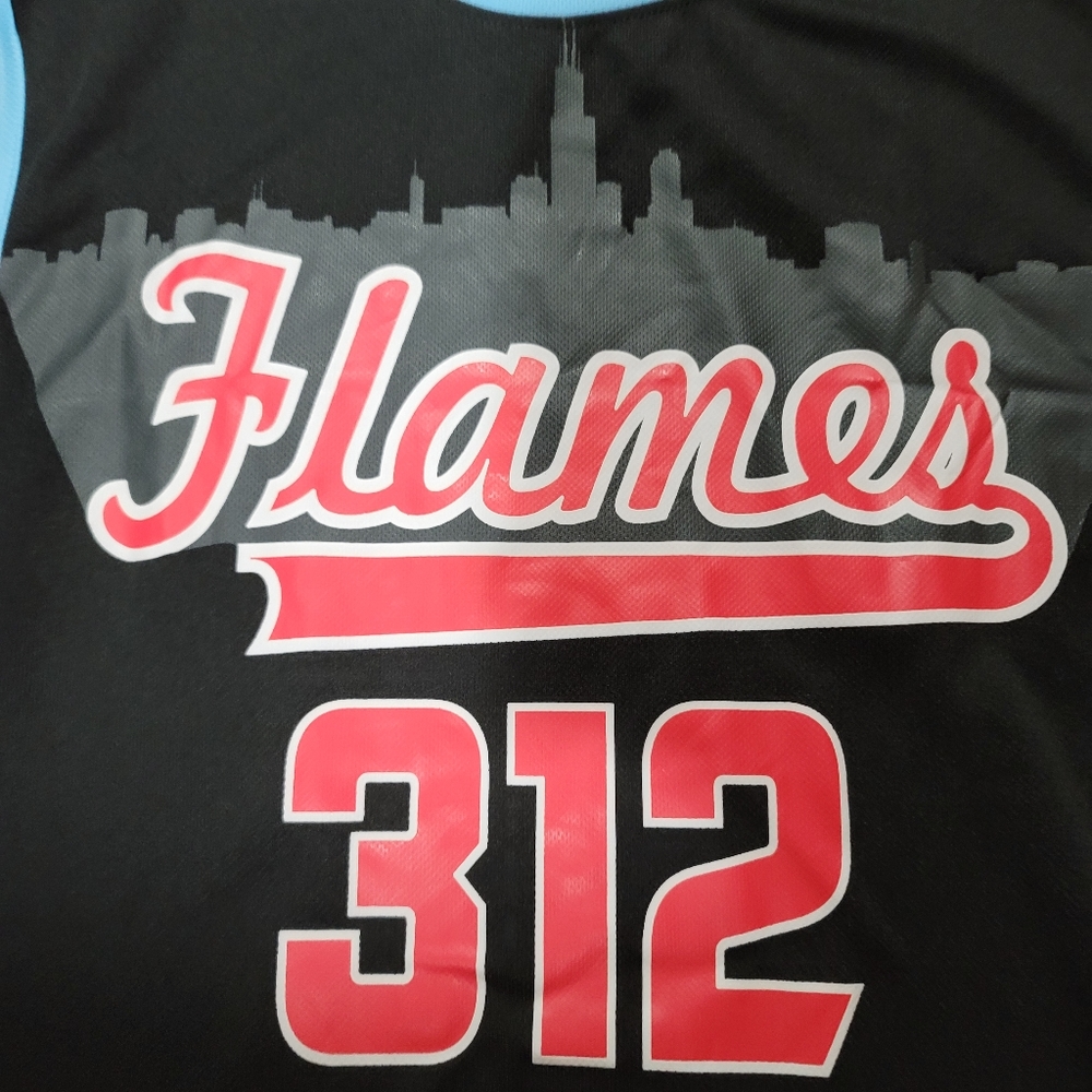 University of Illinois Chicago UIC flames Chicago flag basketball jersey. 🏀 - Picture 3 of 8